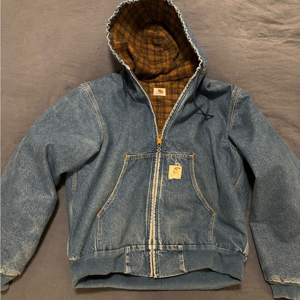 Vintage carhartt jacket denim